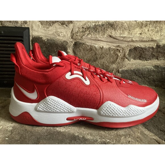 Nike PG 5 Paul George 5 TB Promo University Red White DM5045-603 Men’s Sz 15 New - Picture 4 of 7